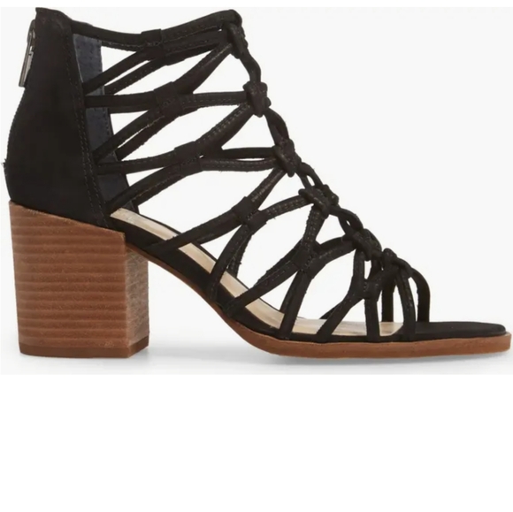 Vince Camuto Shoes - Vince Camuto Karika Black Cage Sandals Women's Size 7.5